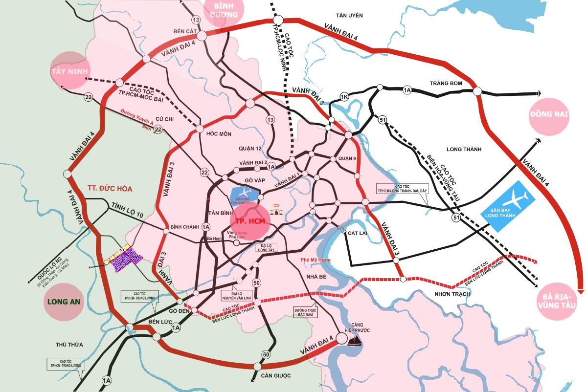 Vị Trí Dự Án Dragon Eden Long An – Cửa Ngõ Kết Nối TP.HCM